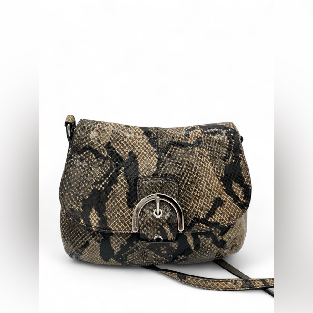 Coach Soho Snake Python Pattern Leather Crossbody… - image 1